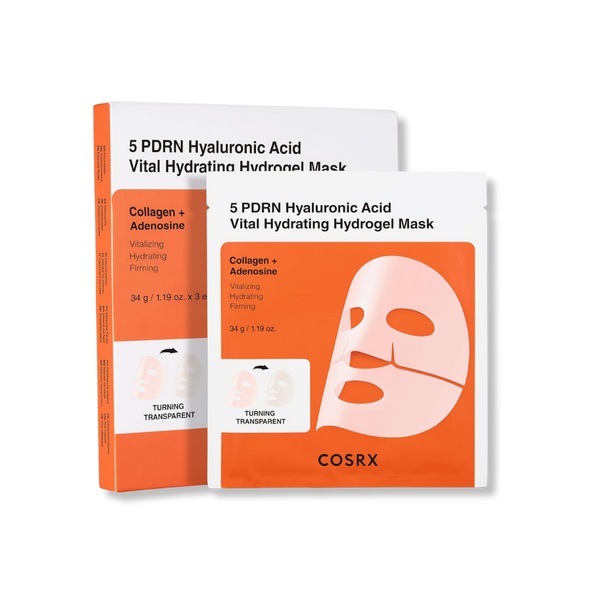 COSRX 5 PDRN Hyalruronic Acid Vital Hydrating Hydrogel Mask (34g X 3EA)